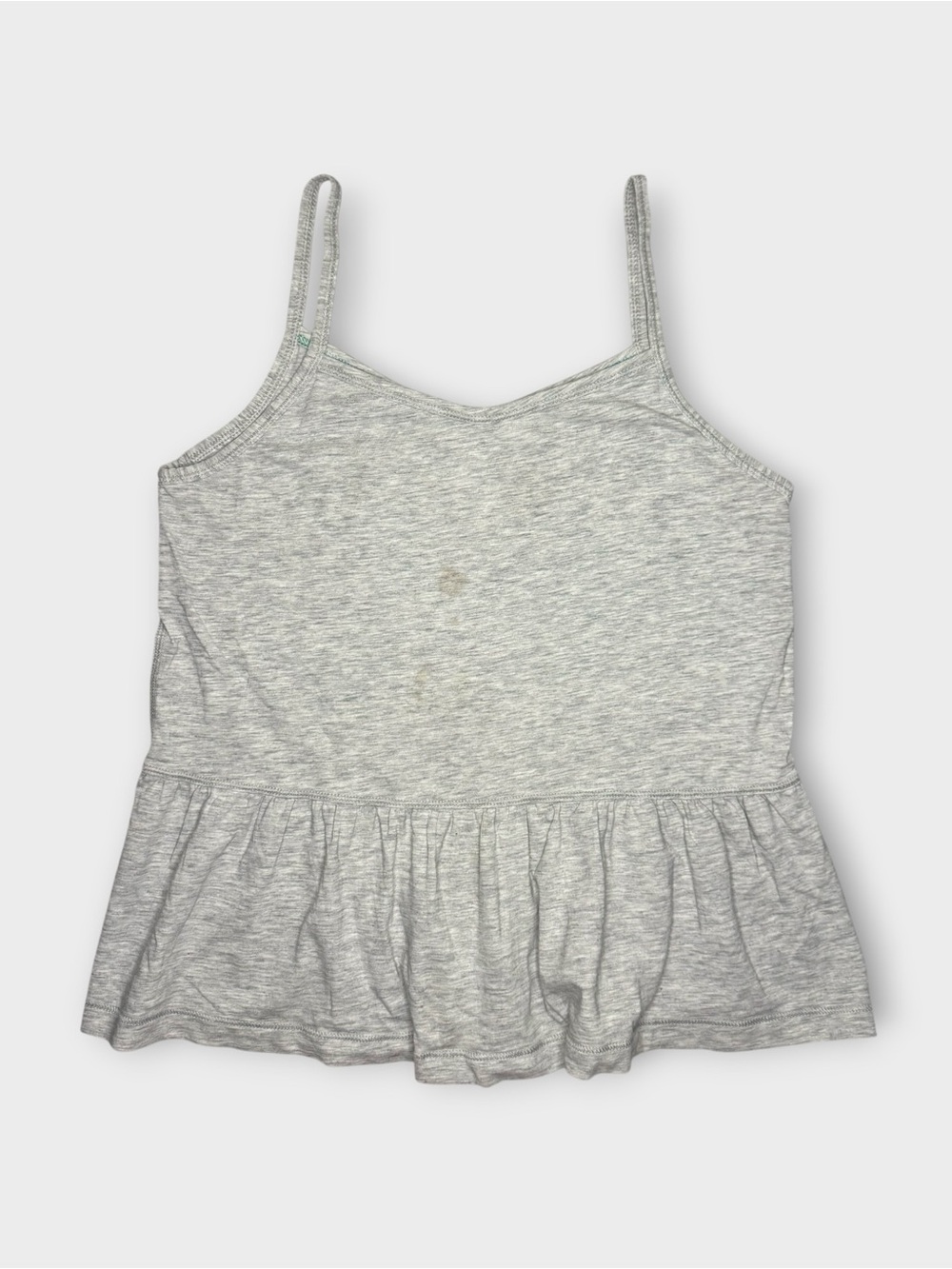 Ivivva By Lululemon Heather Gray Peplum Tank Top